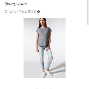 BLANQI Denim Maternity Belly Support Skinny Jeans